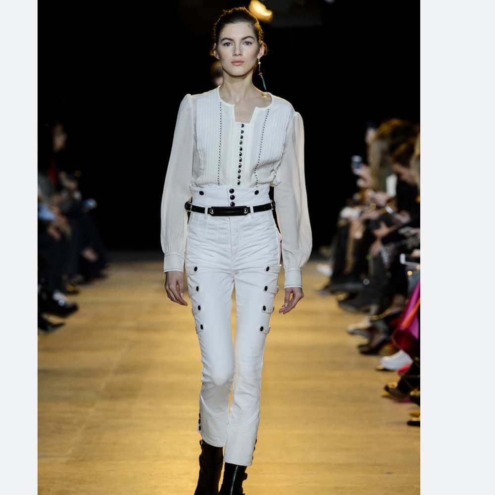 UNIQUE ISABEL MARANT WHITE DENIM JEANS
